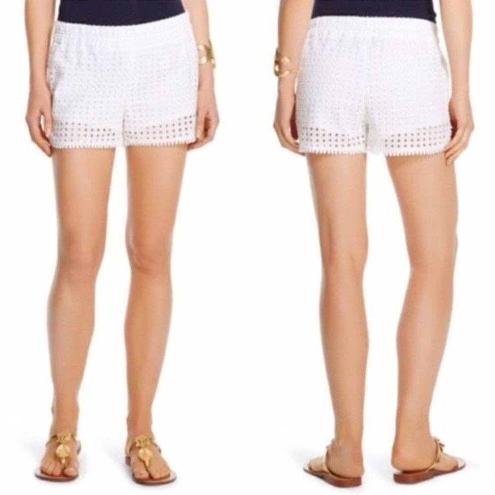 Lilly Pulitzer for Target White Pullon Eyelet Shorts size Medium